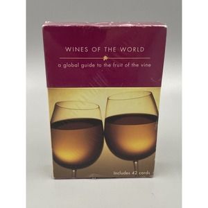 Wines of the World Cards 42 cards, Global Guide to the Fruit of the Vine SEALED